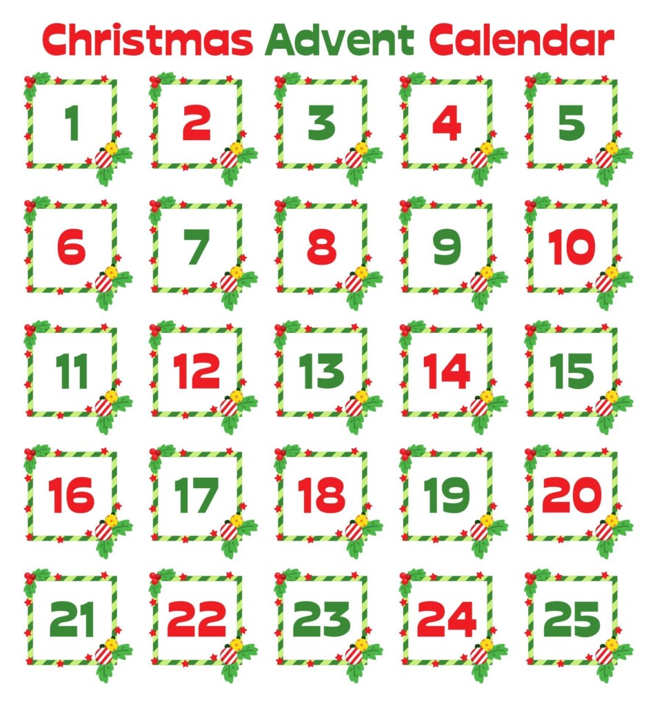 10 Best Free Printable Christmas Numbers 1 To 31 PDF For Free At 