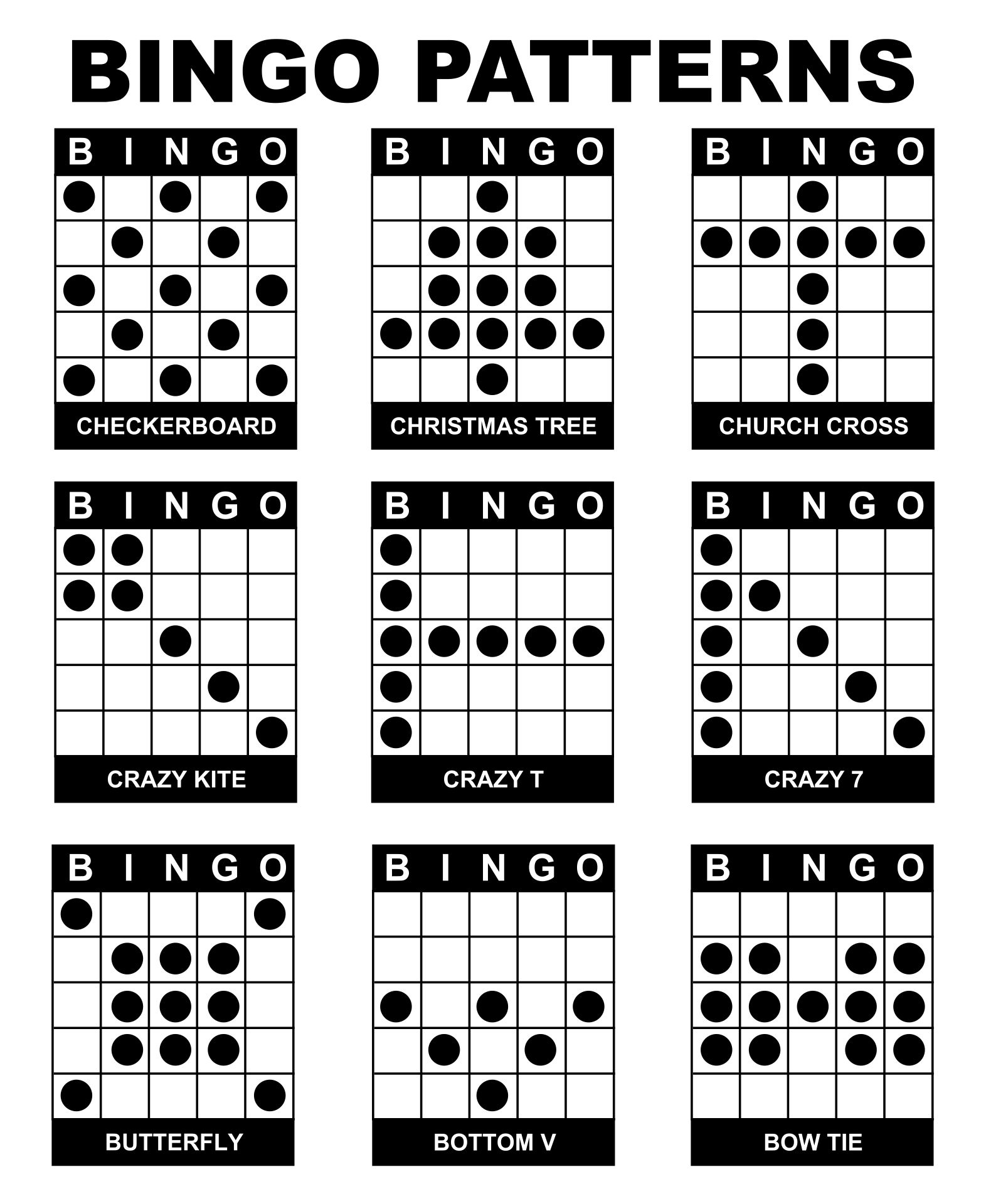 10 Best Printable Bingo Game Patterns PDF For Free At Printablee