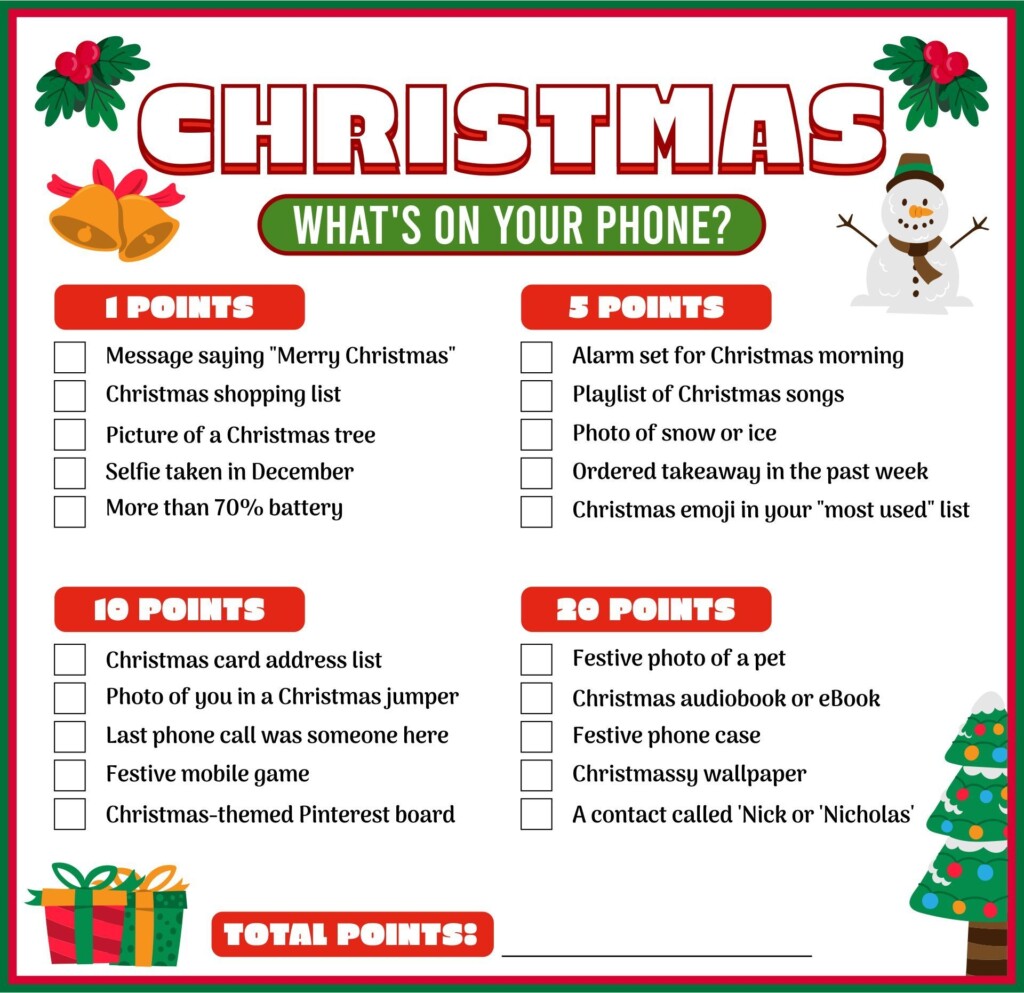 10 Best Printable Christmas Games Pdf For Free At Artofit