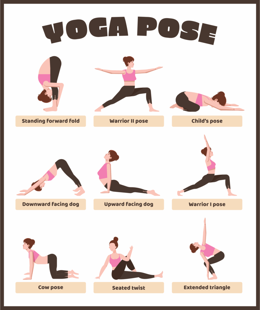 10 Best Yoga Poses Printable Chart Pdf For Free At Artofit