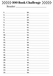 100 Books In 2019 Printable Reading Log 100 Book Challenge Book 
