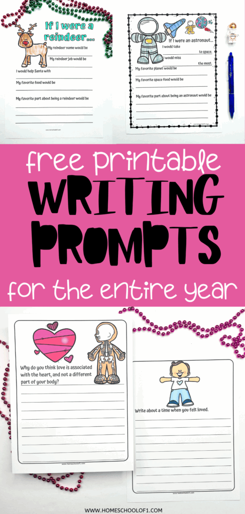 100 Printable Writing Prompts For Kids
