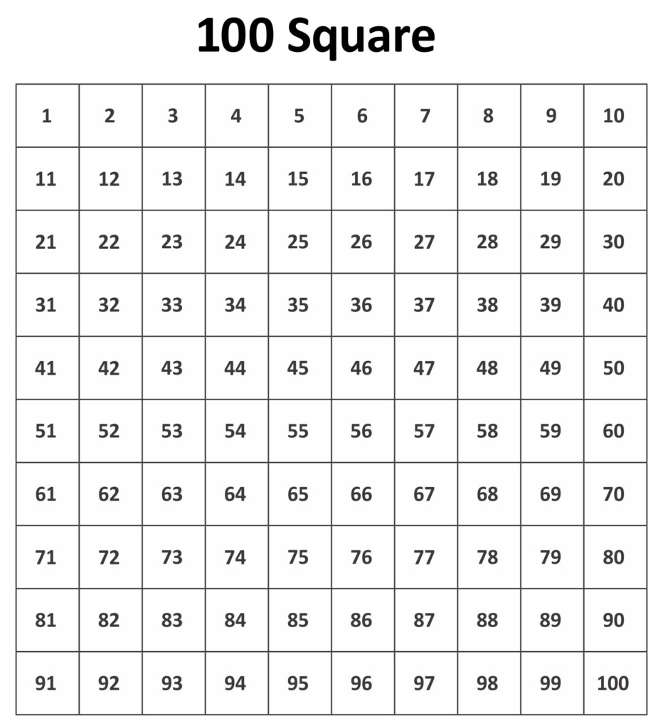 100 Square Grid 10 Free PDF Printables Printablee