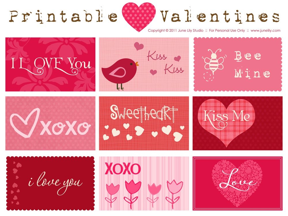 11 Free Printable Valentines Cards For Valentine 39 s Day
