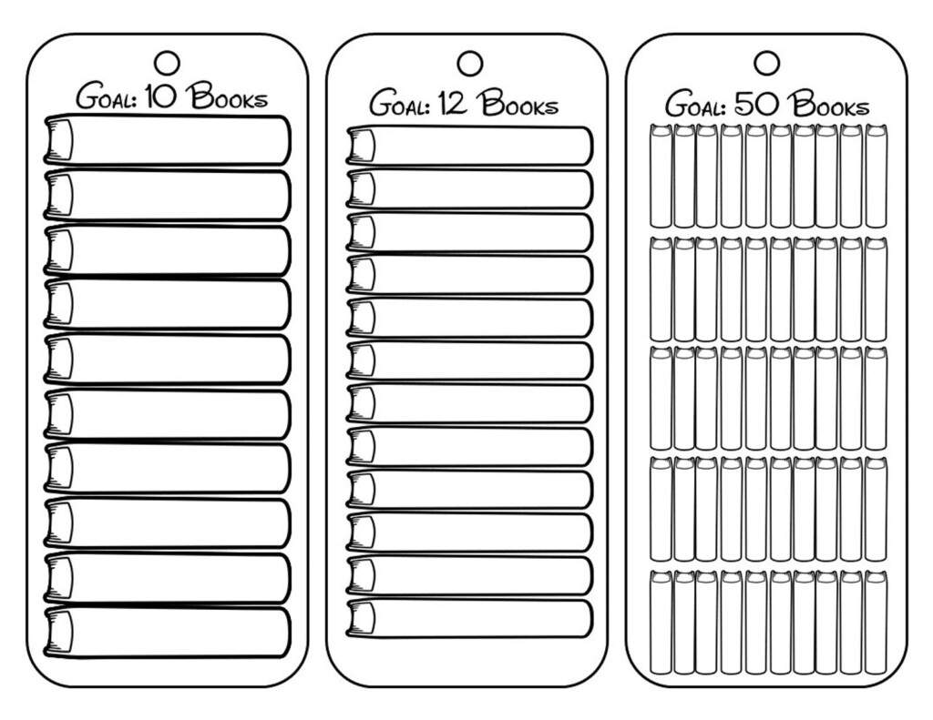 12 Printable Reading Tracker Bookmarks Reading Goal Tracker New 