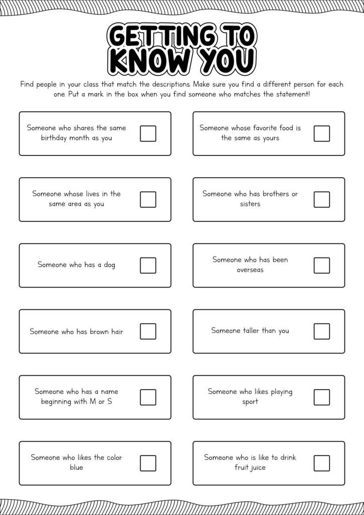 13 Best Images Of Get To Know Me Worksheet Get To Know You Worksheet 