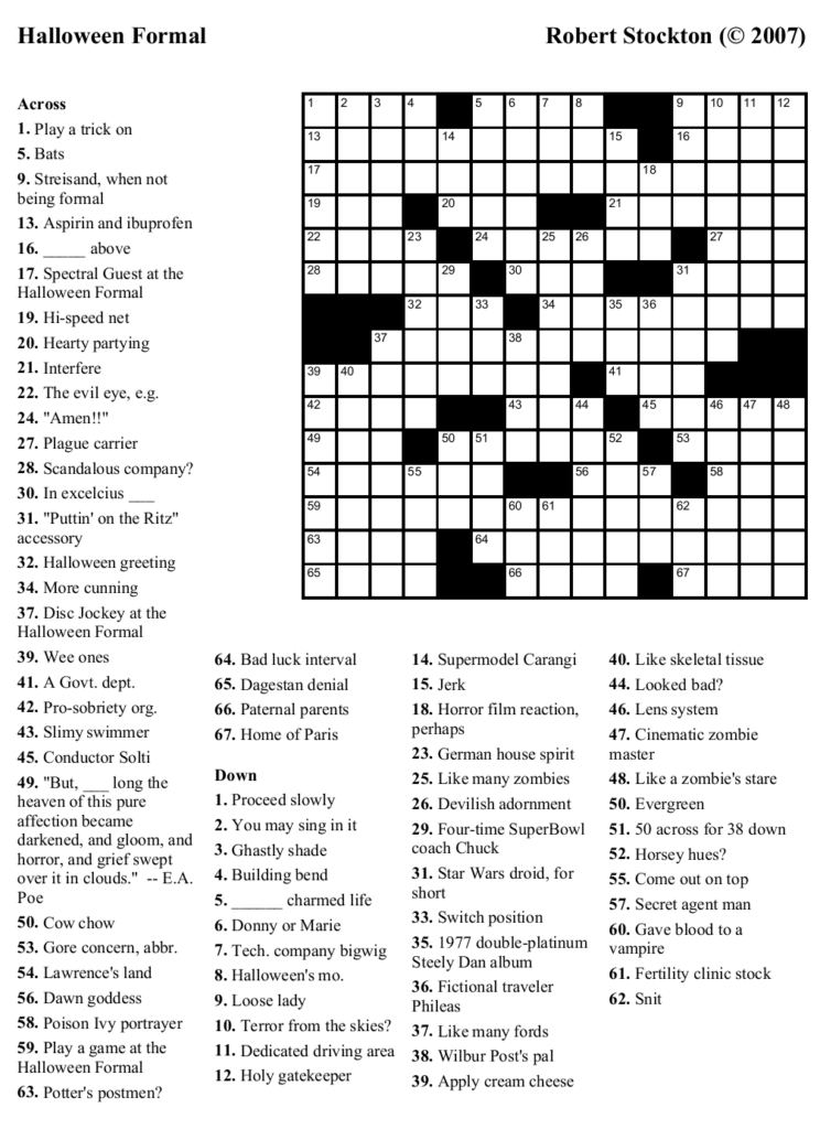 13 Best Printable Crosswords For Adults Pdf For Free At Artofit