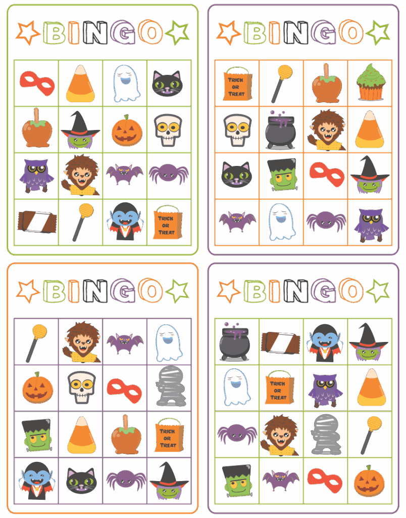 15 Best Free Printable Halloween Bingo Cards PDF For Free At Printablee