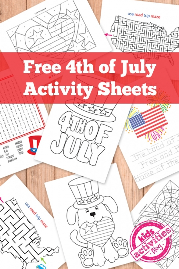 15 Free 4th Of July Printables For The Kids To Enjoy