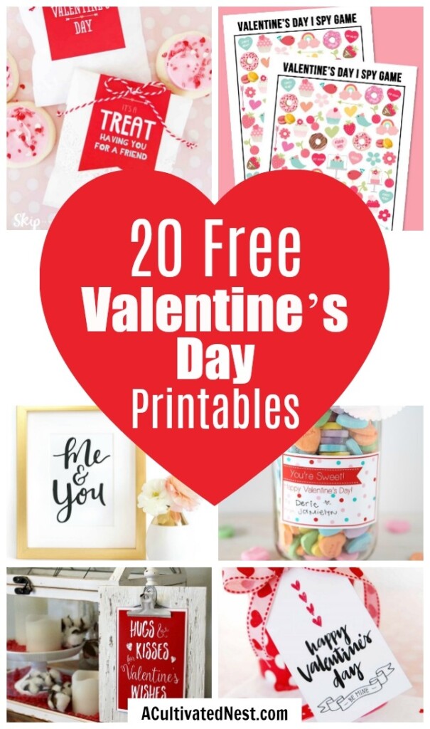 20 Adorable Free Valentine 39 s Day Printables A Cultivated Nest