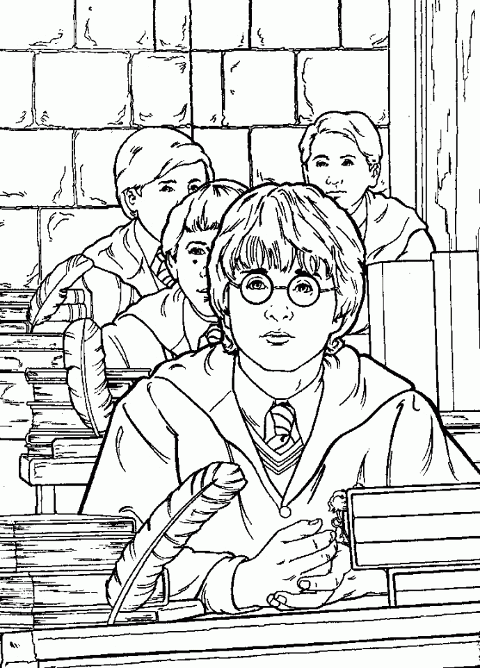 20 Free Printable Harry Potter Coloring Pages EverFreeColoring