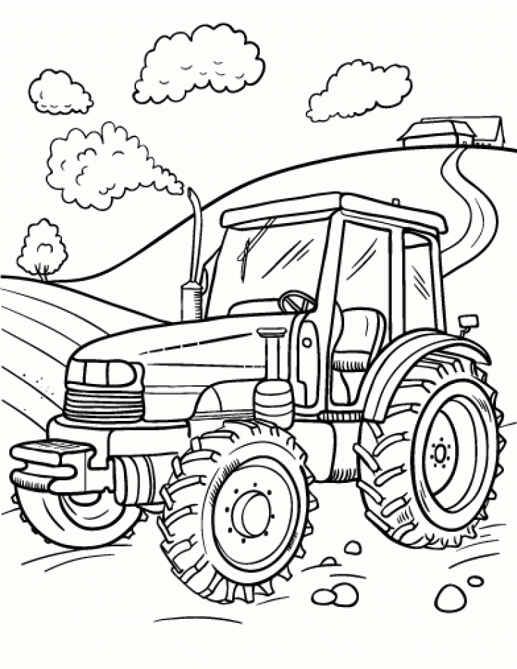 20 Free Printable Tractor Coloring Pages EverFreeColoring