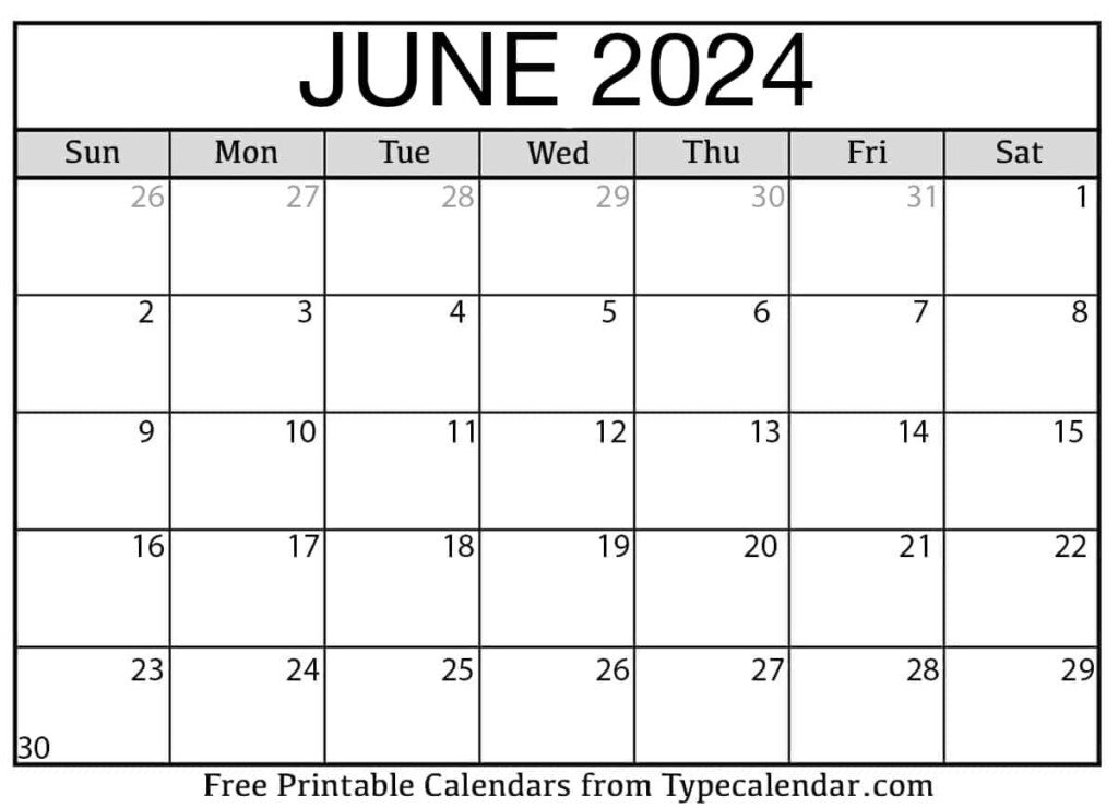 2025 June Monthly Calendar Printable Free Pdf Caitlyn Mary