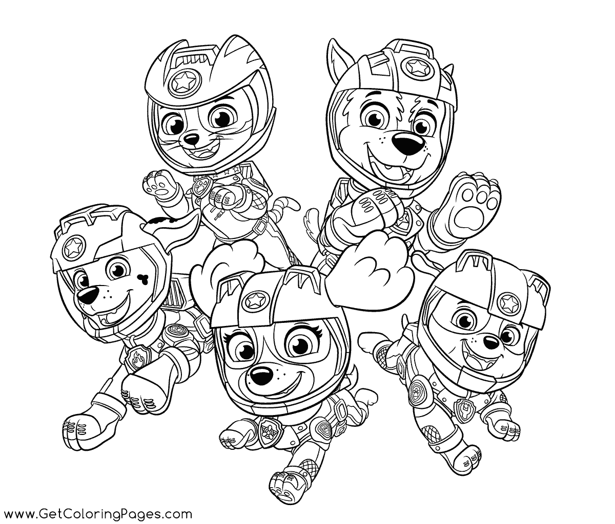 28 Paw Patrol Mighty Pups Coloring Pages Free Printable For Kids