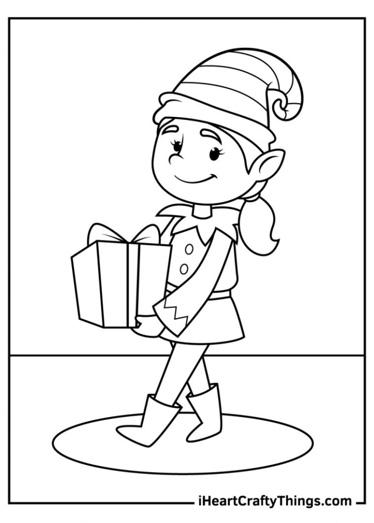 35 Christmas Elves Coloring Pages Free Printables For Kids 