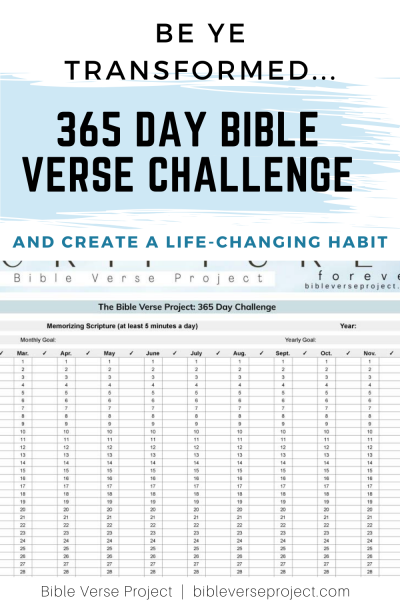 365 Day Bible Verse Challenge Free Printable Bible Memory By The 