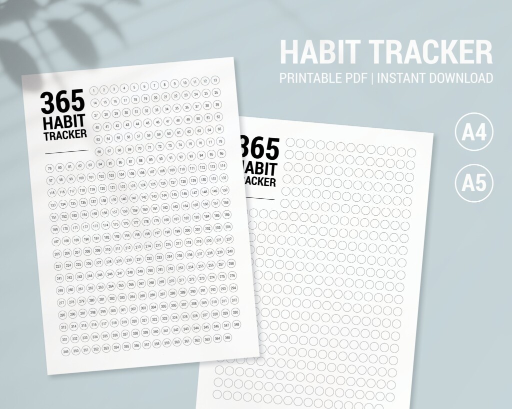 365 Day Habit Tracker Printable