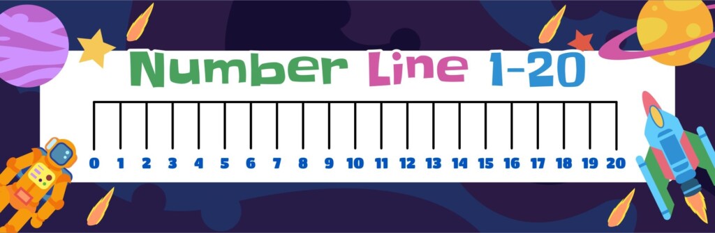 4 Best Images Of Free Printable Number Lines To 20 Printable Number 