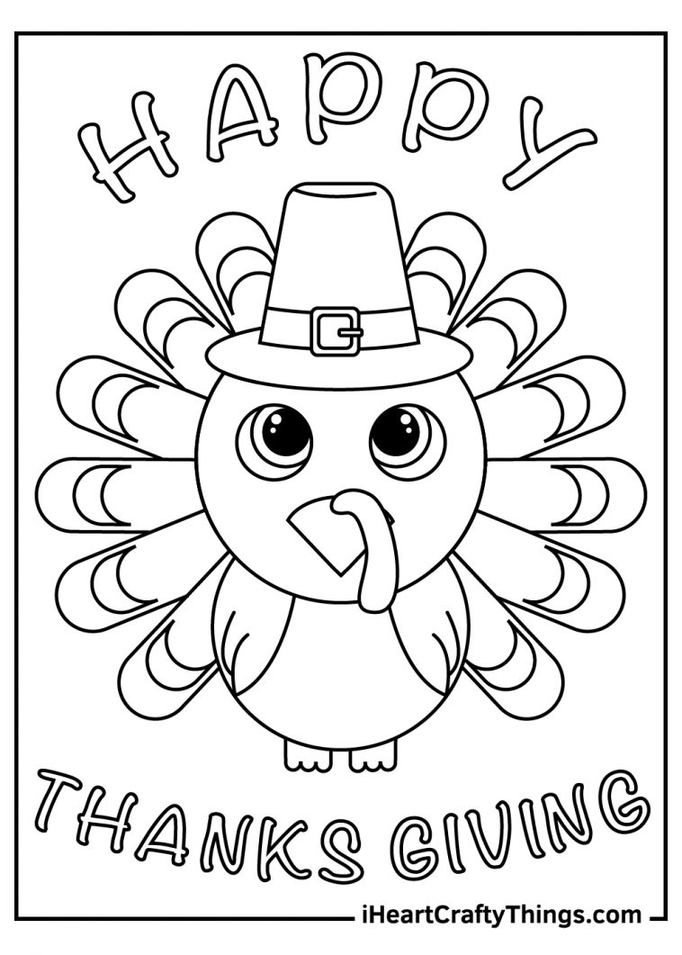 40 Turkey Coloring Pages Free Printables For Thanksgiving