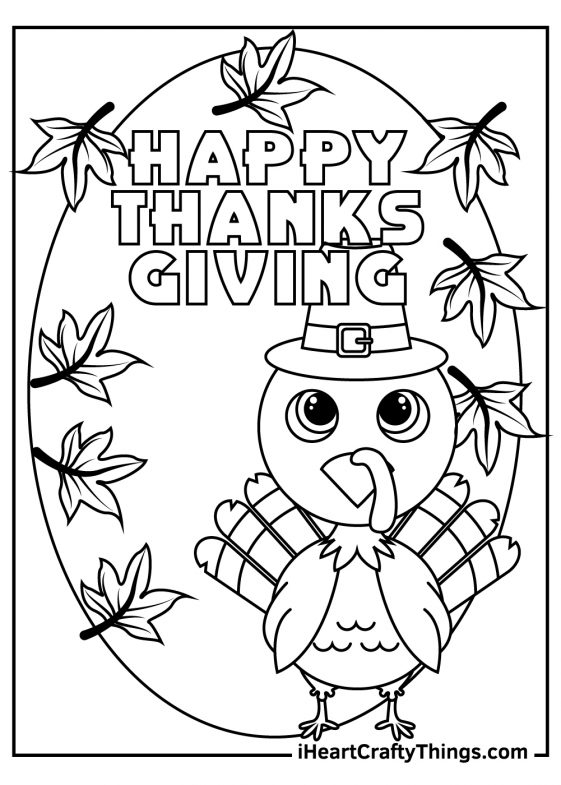 40 Turkey Coloring Pages Free Printables For Thanksgiving 