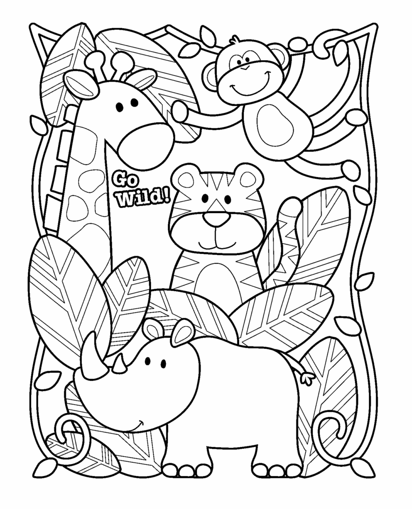 40 Zoo Coloring Pages Free Printable For Kids And Adults