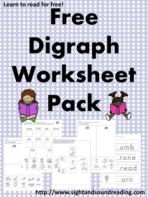 5 Free Digraph Worksheets Easy Download Mrs Karle 39 s Sight And 
