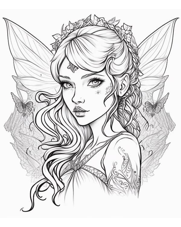 50 Fascinating Fairy Coloring Pages Free Printable Our Mindful Life 