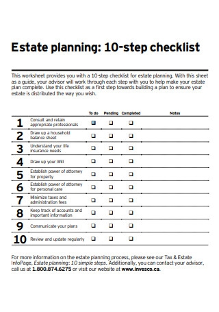 50 SAMPLE Estate Planning Checklists In PDF MS Word