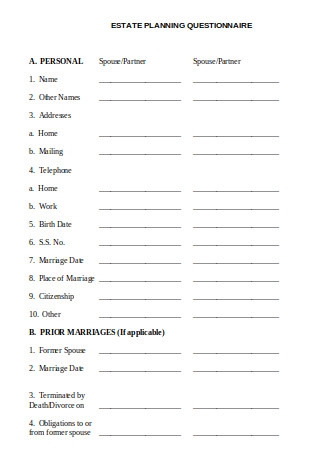 50 SAMPLE Estate Planning Checklists In PDF MS Word