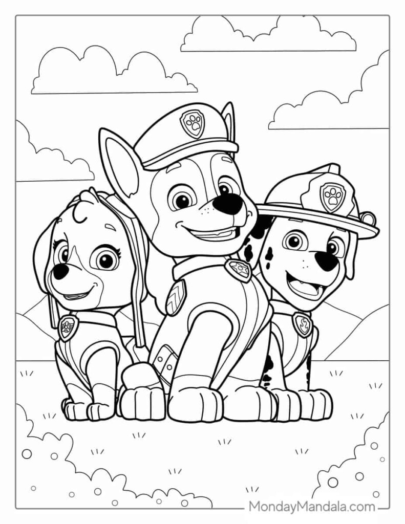 58 Paw Patrol Coloring Pages Free PDF Printables 