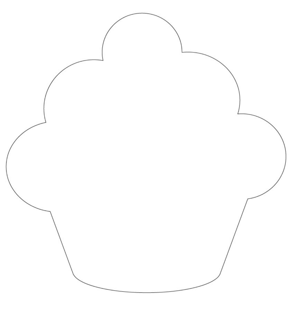 6 Best Images Of Cupcake Pattern Printable Cut Out Printable Cupcake 