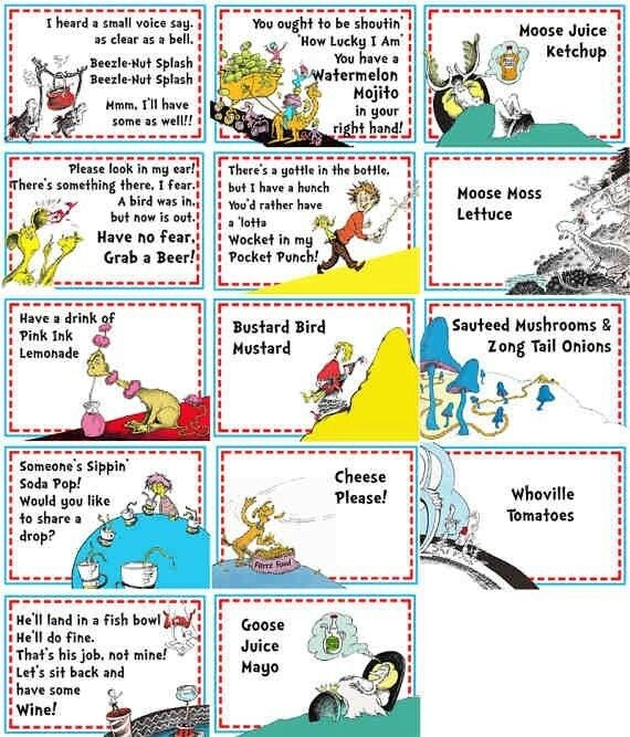6 Best Images Of Dr Seuss Party Food Labels Free Printables Free Dr 