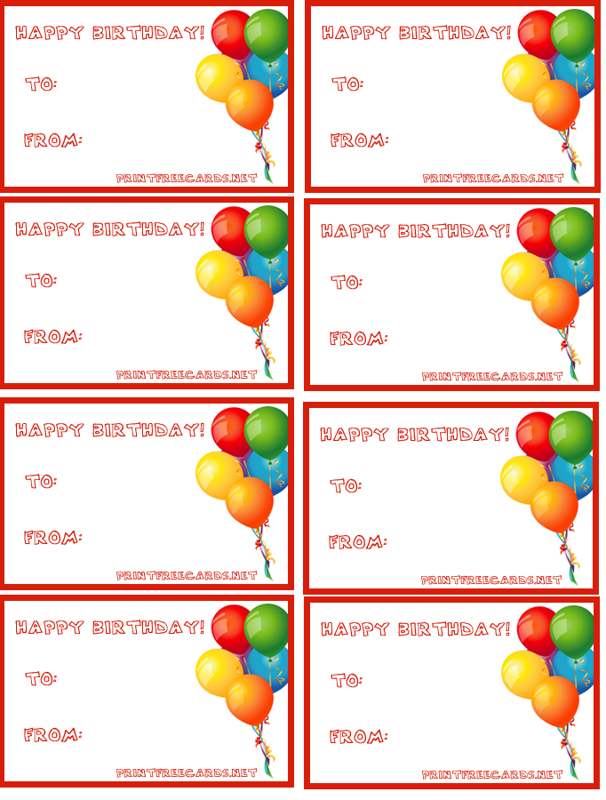 6 Best Images Of Free Printable Birthday Tag Templates Happy Birthday 