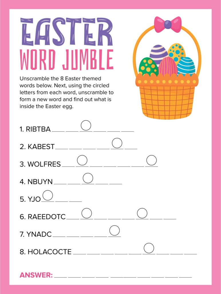 6 Best Images Of Printable Jumble Word Puzzle Pages Free Printable 