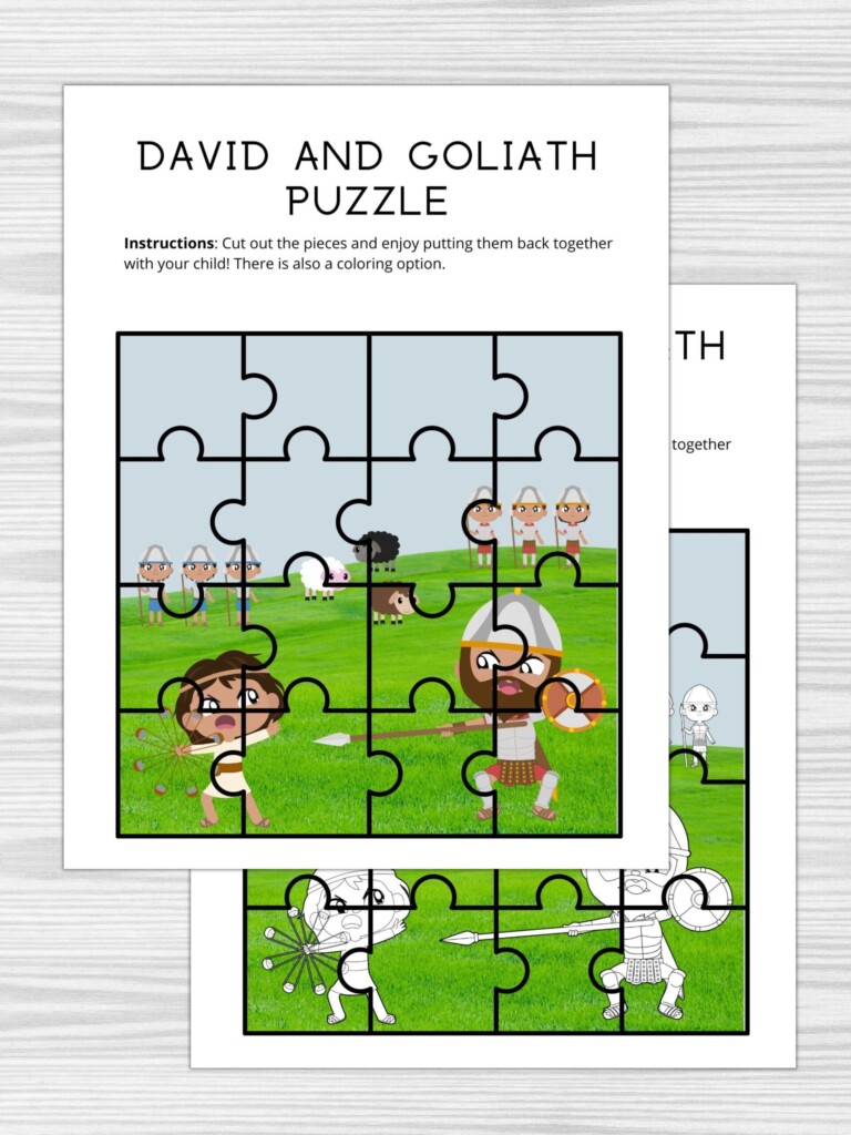 6 Free Printable David And Goliath Crafts Healing Home