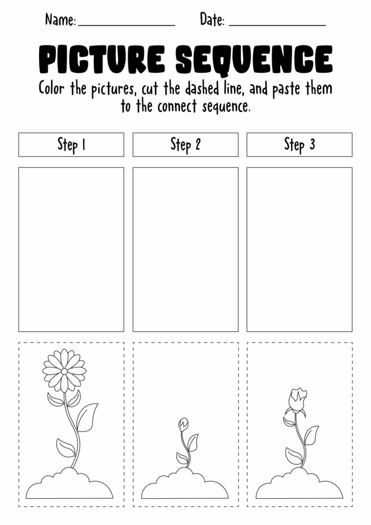 6 Step Sequencing Pictures Printable Free