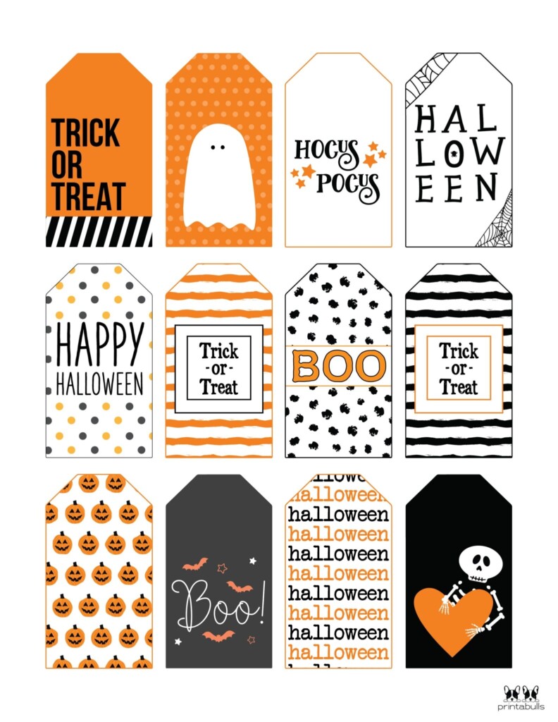 60 Free Printable Halloween Tags PrintaBulk