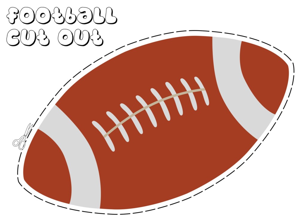 7 Best Images Of Football Cutouts Printables Free Printable Football 