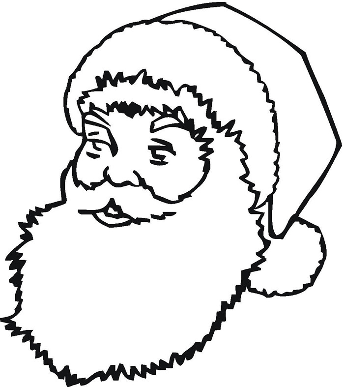 70 Best Santa Templates Shapes Crafts Colouring Pages