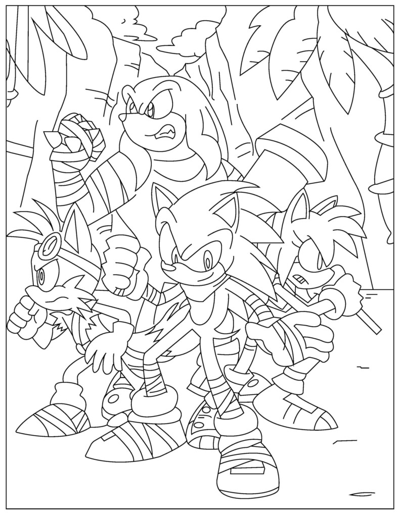 76 Sonic Coloring Pages For Kids Free Printable PDF 