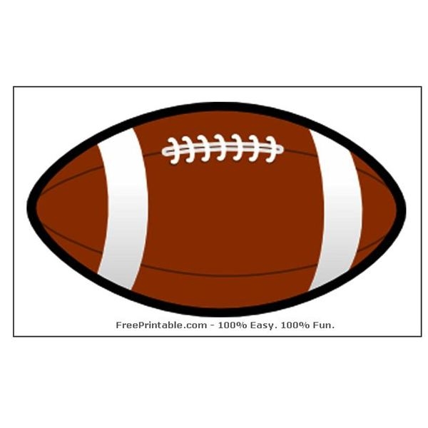 8 Best Images Of Free Football Printables Free Printable Football 