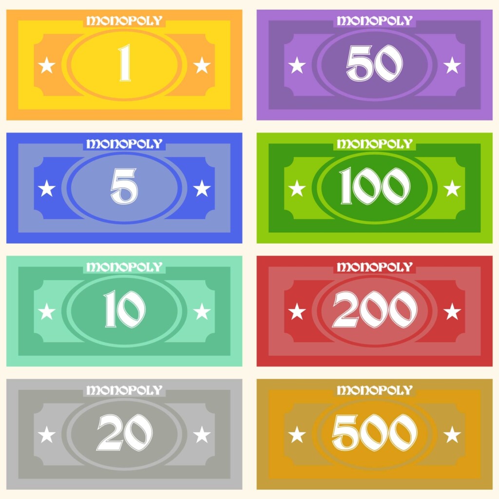 8 Best Images Of Free Printable Monopoly Money Templates Printable 