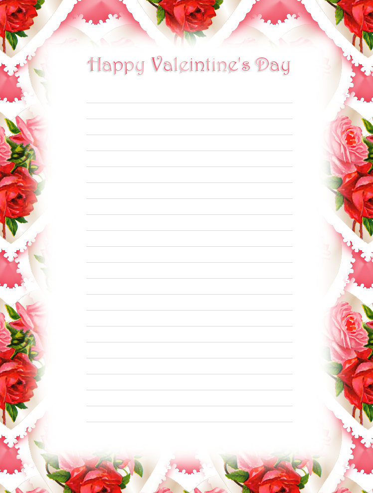 8 Best Images Of Free Printable Valentine 39 s Stationery Valentine