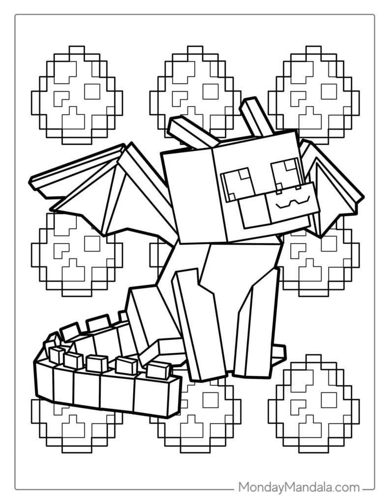80 Minecraft Coloring Pages Free Pdf Printables Artofit