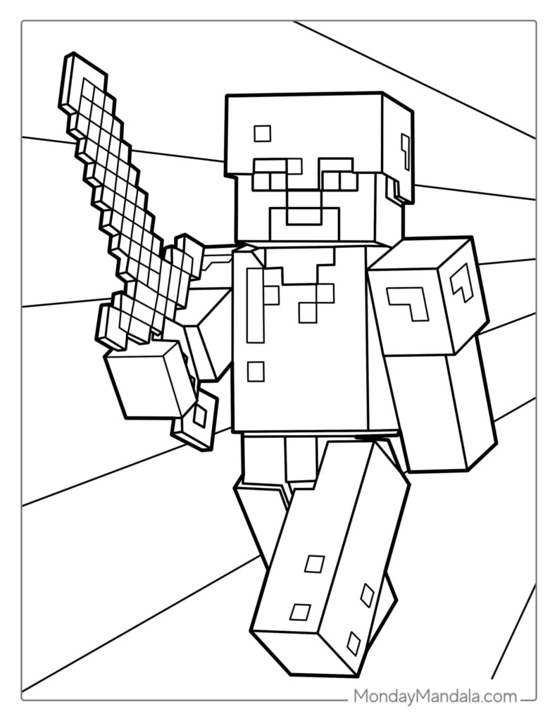 80 Minecraft Coloring Pages Free PDF Printables Minecraft 