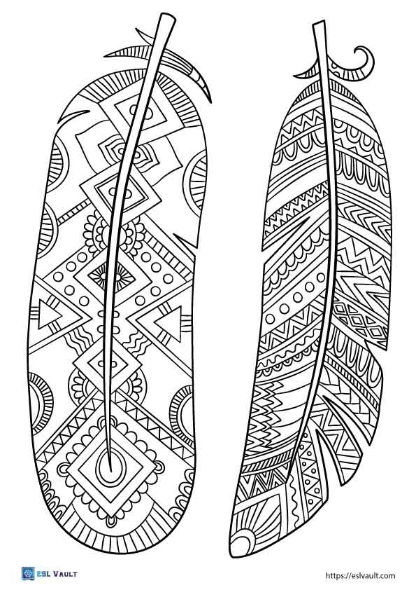 81 Free Printable Feather Templates PDF ESL Vault