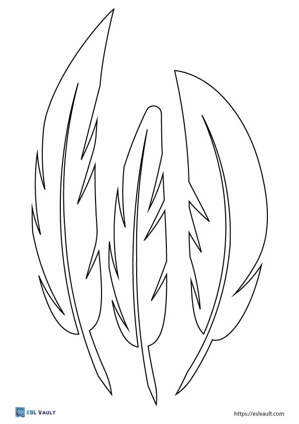 81 Free Printable Feather Templates PDF ESL Vault