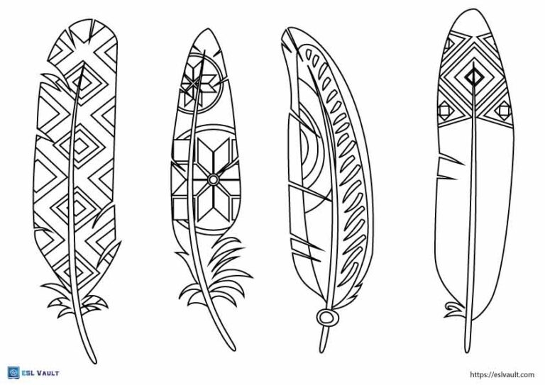 81 Free Printable Feather Templates PDF ESL Vault