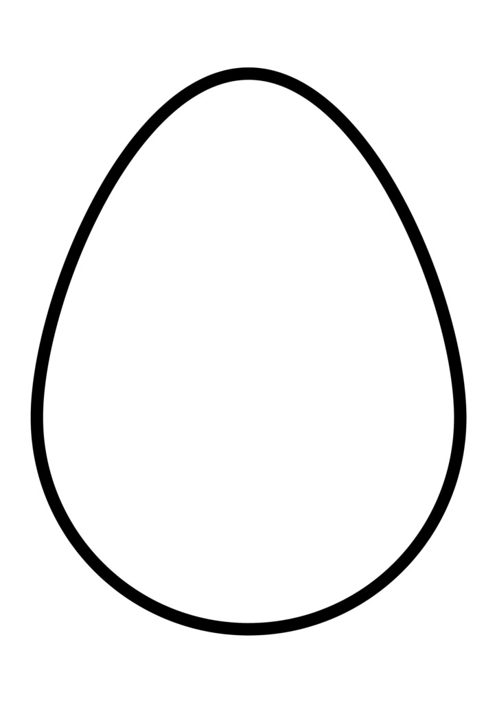 A4 Easter Egg Template Printable Printable Templates