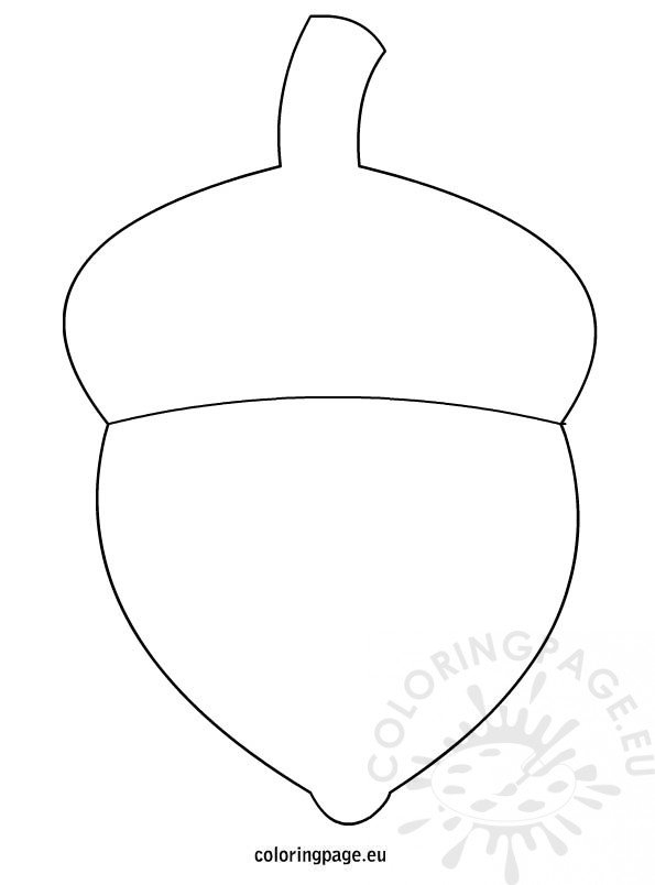 Acorn Template Free Printable